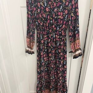 Floral Long Sleeve Maxi Dress